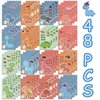 48 Sheets Cartoon Dinosaur Stickers Make Your Own Cute Dinosaur Stickers Party Favors Make A Dinosaur Stickers Make A Face Stickers for Kids Party Favors,Classroom Rewards,Themed Art Craft Supplies