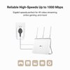 TP-Link AV1000 Powerline Ethernet Adapter(TL-PA7017P KIT)- Gigabit Port, Plug and Play, Extra Power Socket for Additional Devices, Ideal for Smart TV, White
