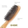 Kent V10 Vegan Boar Bristle Hair Brush and Beard Brush for Men, Eco Friendly Bristle Brush for Smoothing Hair, Taming Beards and Mustaches (Small)