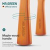 MR.GREEN Hair Brush Natural Maple Wide Board Massage Scalp Comb Air Cushion Anti-Static Detangle Brush For Curly Long Hair Both Women Men (Small)
