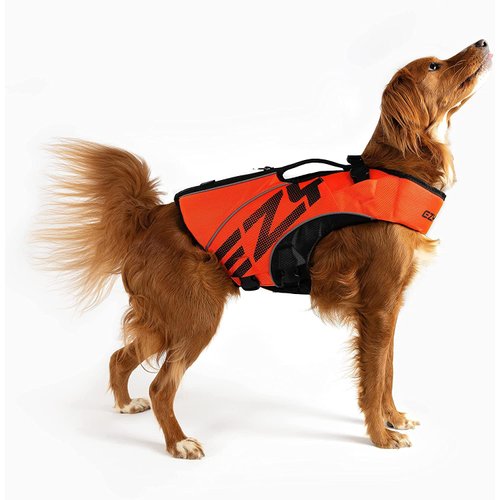 EzyDog DFD X2 Boost Dog Flotation Device - Adjustable Swim Life Jacket Preserver with Reflective Trim - Durable Grab Handle for Safety and Protection (2XS, Red)