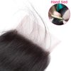 Lace Closure 4x4 HD Lace Closure Straight Lace Closure Human Hair 12 Inch Brazilian Virgin Hair Lace Closure Free Part 100% Human Hair Extensions for Black Women Pre Plucked Natural Color
