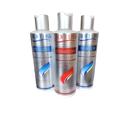 Keratin Brazilian Treatment Soft Liss Morango kit 8oz"Keratina de Fresa" Hair Treatment Formaldehyde Free *************FREE SHIPPING************
