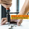 MANWALD Universal Socket Tool, Super Socket Unscrew Any Bolt, Adjustable Socket Drill with Adapter, Gifts for Him, Men, Kids, Boyfriends, 2 PCS, Black