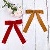 10Pcs Velvet Bows Girls Hair Clip Ribbon Accessories for Baby Toddlers Teens Kids