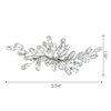 SWEETV Rhinestone Bride Wedding Hair clip Silver Crystal Bridal Hair comb Sparkly Hair Piece Gem Hair Accessories for Women/Girls & Brides/Bridesmaids