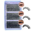 Wispy Lash Clusters 300 PCS Eyelash Extension 30D 40D 50D False Eyelashes 10-22mm Mixed Individual Lashes D Curl Cluster Eyelash Extensions DIY At Home, by KLHYIT