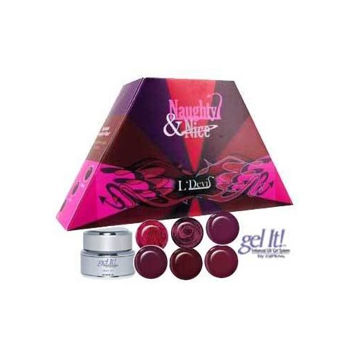 Ez Flow Naughty & Nice Devil Kit 6 pc Gel Polish Collection .25 oz