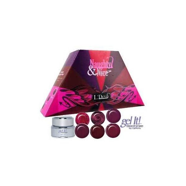 Ez Flow Naughty & Nice Devil Kit 6 pc Gel Polish Collection .25 oz