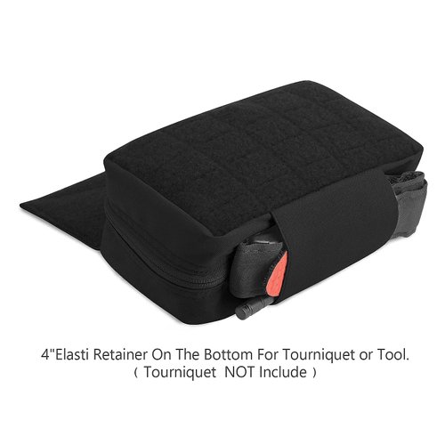 PETAC GEAR Tactical Drop Pouch for Chest Rig,Small Dump Pouches with Inersets,Multi Mission Hanger Tool Bag … (BK)