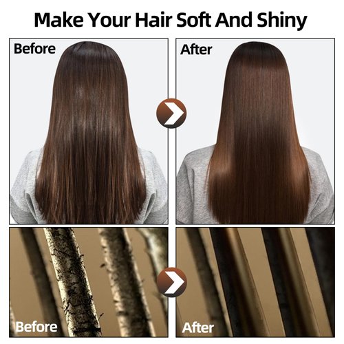 Collagen Hydrating Hair Mask Keratin Hair Serum,Natural Deep Conditioner Hair Mask,Moisturizing Hair Oil for Split Ends, Hair Styling Serum for Frizzy & Dry Hair,Keratin Styling Oil Capsules