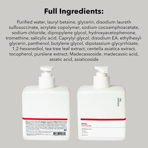 The Potions Acne Face & Body Wash