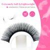 TDANCE Cashmere Easy Fan Lash Extensions Matte Black Self Fanning Volume Lash Extensions 0.05mm D Curl 14mm Single Length Mega Volume Eyelash Extensions(0.05-D,14mm)