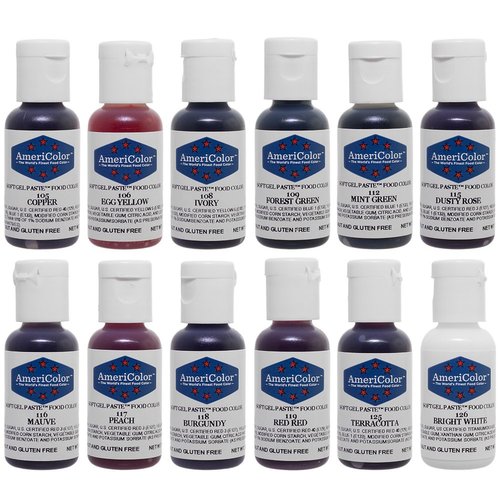 Food Coloring AmeriColor Student - Kit 2 12 .75 Ounce Bottles Soft Gel Paste Colors