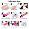 RARJSM Rubber Base Gel for Nails,Neon Gel Nail Polish Set,Neon Orange Green Blue Purple Yellow Rose Red Builder Base Gel in a Bottle Extension Gel Bright Summer Colors LED UV Cured Home Salon DIY