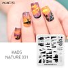 KADS Nail Stamping Plate Nature Template Image Design Plates for Nail Art Decoration and DIY Nail Art (NA031)