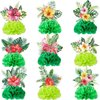 9 Pcs Hawaii Luau Honeycomb Centerpieces Tropical Aloha Party Decorations for Table Hawaii Table Toppers Hawaii Paper Centerpieces for Hawaii Tropical Luau Party Supplies