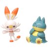 Pokemon New Sword and Shield Battle Action Figure 2 Pack - Munchlax and Scorbunny 2-Inch Figures