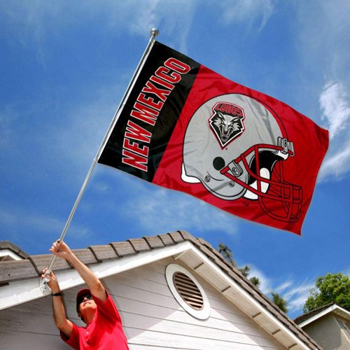 New Mexico Lobos Football Helmet Flag