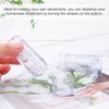 15ml/0.5oz Deodorant Containers Plastic Clear Twist-up Bottom Filling Stick Refillable Deodorant Bottles Lip Balm Tubes for DIY&Travel-10 Pack