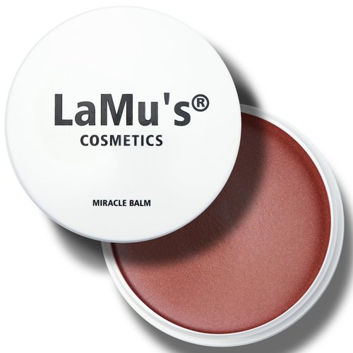 Lamu's Cosmetics Moisturizing Miracle Balm, Multi Glow Balm,Face Balm, Face Blush Cream Blush for Cheeks,Radiant Finish, Hydrating,Natural Glow,Shimmer Balm 50g/ 1.75 Oz(DUSTY ROSE)