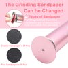 HayZBao Electric Foot File - Callus Remover for Feet,Professional Pedicure Tool for Dead Skin and Calluses,Adjustable Speed Foot File with 60 Pcs Sandpaper Discs - Pink