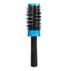 ForPro Professional Collection Expert Stylist Choice Nano Ceramic Hair Brush, 100% Natural Anion Bristle, Silicone Ergonomic Handle, 2" Ceramic Round Brush, Matte Blue