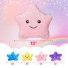 WEWILL 13-Inch Musical Star Plush Toy with LED Lights and 4 Mini Stars | Soothing Star Plush Pillow | Light Up Star with Baby Stars and Music | Ideal Gift for Kids