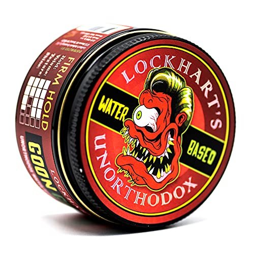 Lockhart's Unorthodox Water-Based Goon Grease Firm Hold Hair Pomade, High Shine (3.7 oz.)
