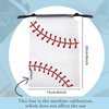 Flutesan 50 Pack Drawstring Baseball Party Favor Bags Plastic Baseball Snack Bags Baseball Goodie Bags Baseball Gift Bags for Kids Boys Birthday Baseball Theme Party Supplies, 6 x 8 Inch (Baseball A)