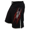 Ring to Cage Elite Fight Shorts - Black or White for MMA, BJJ, Jiu Jitsu, Grappling, No Gi, Wrestling (Waist 44", Black)