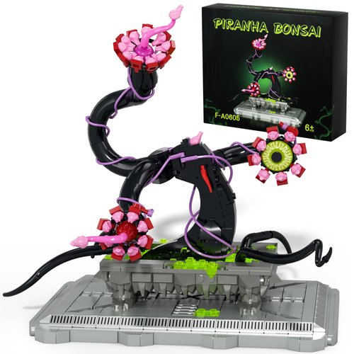 Ideas Piranha Plant Bonsai Building Set, Horrors Flowers Cannibal with Toothy Petal and EvilEye Building Toys, Botanical Collectible Home Decor, Christmas Birthday Gifts for Adult, Kids 6+(660 PCS)