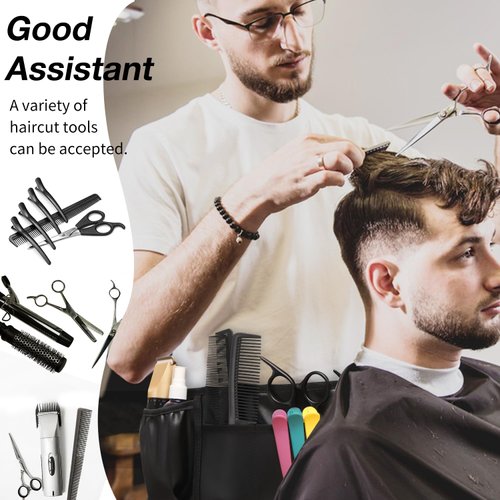 ZIORS Hair Stylist Apron Hair Cutting Apron Hairstylist Waist Belt Hipster Salon Belt Half Waist Apron for Salons Hairdressing Tools Storage Holster with Waist Belt Hairdresser Apron for Cosmetology