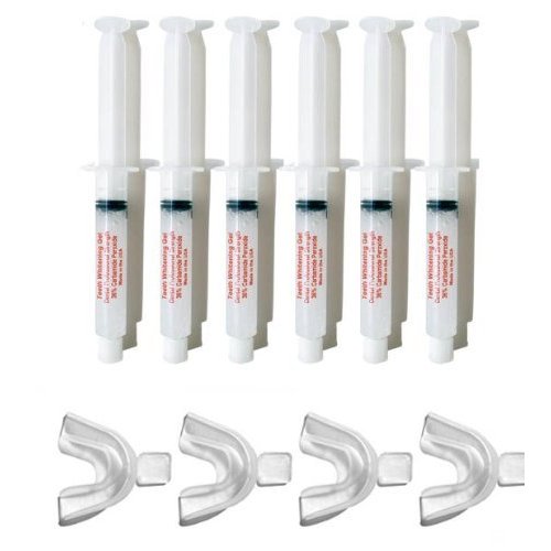 INSTANT WHITE SMILE optimized 60cc GELL ONLY syringes 4 free TRAYS) 36% Professional Strength Carbamide Peroxide Teeth Whitening Gel