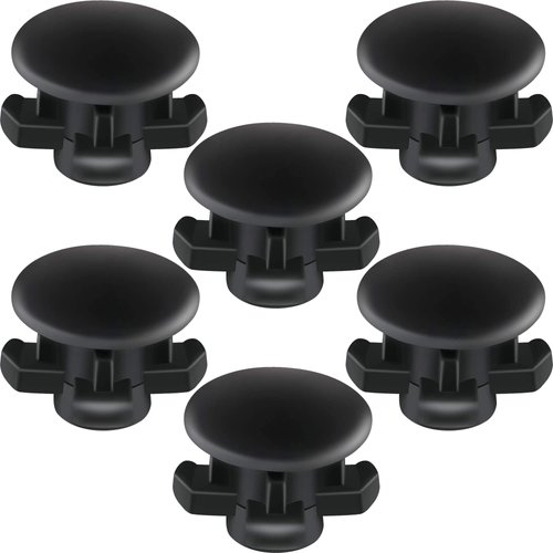 6 Pcs Replacement Part Reservoir Tank Valve Rubber Gasket, Blue Washer Reservoir Plug Compatible with Waterpik Water Flossers WP900, WP112, WP250, WP300, Ultra, Nano, Traveler, VAVA, H2o (Black)