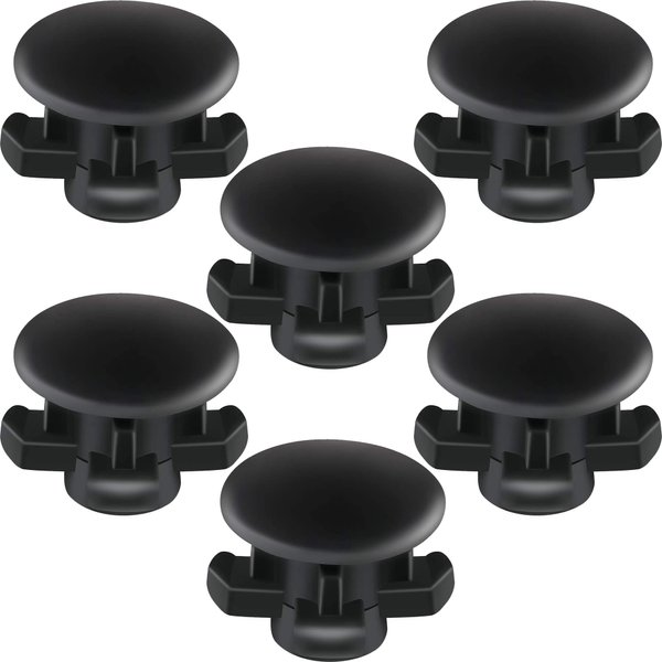 6 Pcs Replacement Part Reservoir Tank Valve Rubber Gasket, Blue Washer Reservoir Plug Compatible with Waterpik Water Flossers WP900, WP112, WP250, WP300, Ultra, Nano, Traveler, VAVA, H2o (Black)