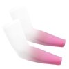 2-Pairs Arm Sleeves for Men and Women - Tattoo Cover Up - Cooling Sports Sleeve - White & Pink