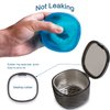 Uouovo Upgraded Denture Bath Box Cup, No-Leak Denture case,Retainer Cleaning Box, Complete Clean Care for Dentures, Clear Braces, Mouth Guard, Night Guard & Retainers (transparent grey)