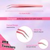 Lashes Kit with Glue and Tweezer Cat-Eye Lashes Flu-ffy 20mm Fox Eye Lashes, Curly Volume Eyelashes Faux Mink Lashes, that Look Like Extensions Lashes Wispy Natural Look 7 Pairs Pack(Kits-XE02)