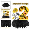 Kircirx 10Pcs Construction 2nd Birthday Party Decorations Honeycomb Centerpieces for Boys,Dump Truck Construction Theme 2 Year Old Table Centerpieces Party Supplies,Excavator 2nd Birthday Table Decor