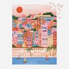 Galison French Riviera – 1000 Piece Puzzle Fun and Challenging Activity with Bright and Bold Artwork of French Architecture by The Sea for Adults and Families