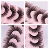Cat Eye Fake Lashes Dramatic False Eyelashes Faux Mink Lashes Extension Wispy Fluffy Natural Look 7 Pairs Pack Fox Eye Lash 8D Volume Thick long Reusable Light Cruelty-Free