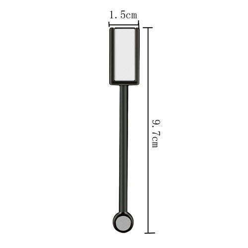 2 Pieces Magnet Stick Double-head Nail Magnet Stick Cat Eye Magic Magnet Stick for 3D Magnetic Cat Eye Gel Magic Nail Art Manicure Tool, Black