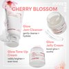 innisfree Cherry Blossom Glow Jam Cleanser, Sulfate Free, Korean Face Wash, Cleansing Foam for Glowing Glass Skin (Packaging May Vary)