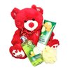 CUCUMBER MELON BATH AND BODY GIFT SET 4 PIECE GIFT SET BATH & BODY GIFT SET BODY CREAM BODY SHOWER GEL BATH FOAM 11 INCH BEAR VALENTINES GIFT SET MOTHER'S DAY GIFT SET BIRTHDAY GIFT SET WOMEN'S BODY GIFT SET CLEAR CELLO WRAPPED WITH RIBBON (COLOR MAY VARY
