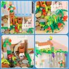 PinkBee Friends Flowers House Building Block Sets, Girls Mini Garden Greenhouse Apartment Micro Friendship Dreamhouse Bricks Kits Christmas Xmas Birthday Gifts for Adults Kids 8-12 6-12 7-9
