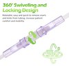 Oxygen Tubing Swivel Connector - 10 PCS Cannula Connectors, Avoid Tube Tangles (Male to Male)