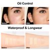 FV Waterproof Liquid Foundation with Matte Finish, Lightweight, Oil-Free, Natural Look Makeup for Combination & Oily Skin, Light to Medium Coverage,Natural Beige, 1 fl. oz.
