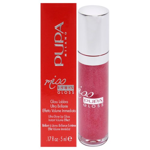 Pupa Milano Miss Milano Lip Gloss - Shiny, Smooth, Plump - Soft, Innovative Gel Texture - Glides Smoothly On The Lips - For A Moisturizing And Volume Enhancing Effect - 304 French Kiss - 0.17 OZ