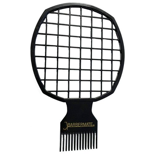 BarberMate Twist Comb for Professional Barbers and Stylists (Black)